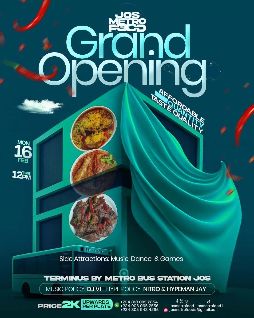 Jos Metro Food Project